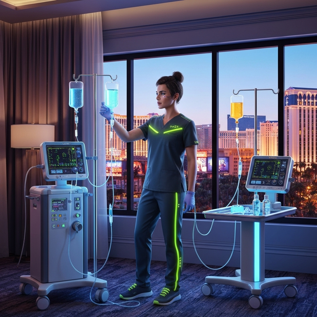 SlyyydeIV Premium Mobile IV Therapy - Hyper-realistic 4K professional healthcare image